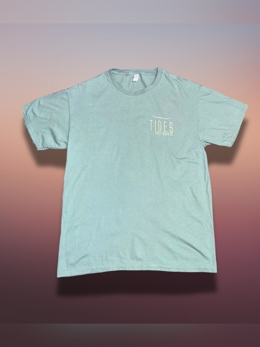 Fruit of the Loom Tides, Folly Beach T-Shirt Size Large